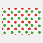 Oh Wat een leuke kerst Pickleball Groen en Wit Inpakpapier Vel (Voorkant 2)
