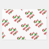 Oh Wat een leuke kerst Pickleball Groen en Wit Inpakpapier Vel (Voorkant)