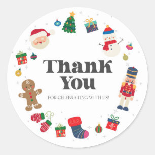 Oh Wat een leuke kerstdag gunst Tag Sticker