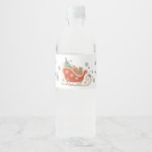 Oh wat een leuke kerstfeestje waterfles etiket (Voorkant)