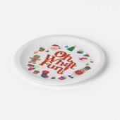 Oh wat een leuke kerstfeesttafel decor papieren bordje (Gekanteld)