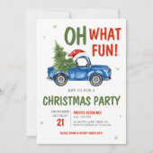 Oh wat een leuke truck kerstfeest kaart (Voorkant)