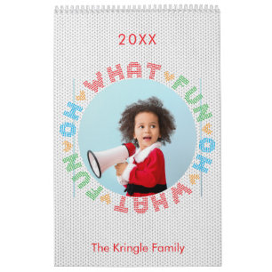 Oh wat een leuke typografie kerstfoto kalender
