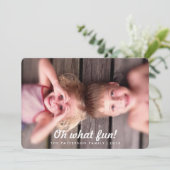 Oh, wat een look Holiday-fotokaart Feestdagenkaart (Staand voorkant)