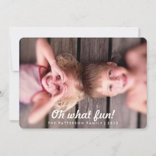Oh, wat een look Holiday-fotokaart Feestdagenkaart