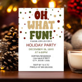 Oh wat Fun Holiday Party nodigt uit Kaart