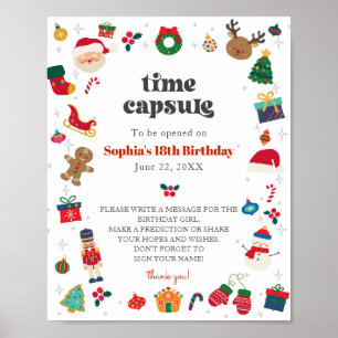 Oh Wat leuk advies voor verjaardag meisje tijd cap Poster