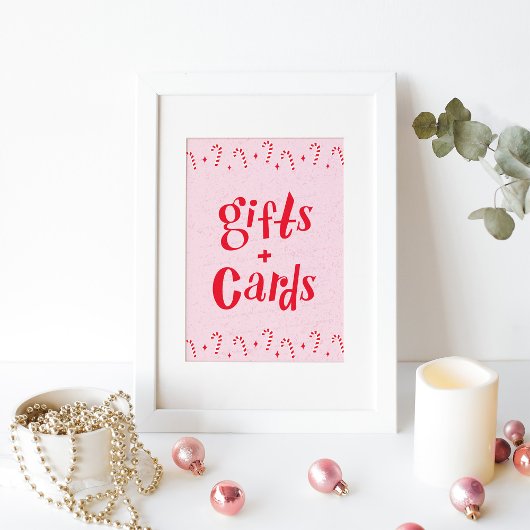 Oh wat leuk Candy Cane Pink geschenken en Kaarten  Poster