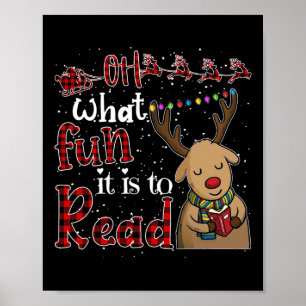 Oh, wat leuk dat het is om de kerstgriep te lezen poster