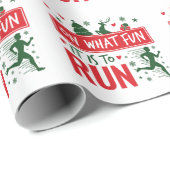 Oh, wat leuk dat het is om met Kerstmis te gaan. Cadeaupapier (Rol Hoek)