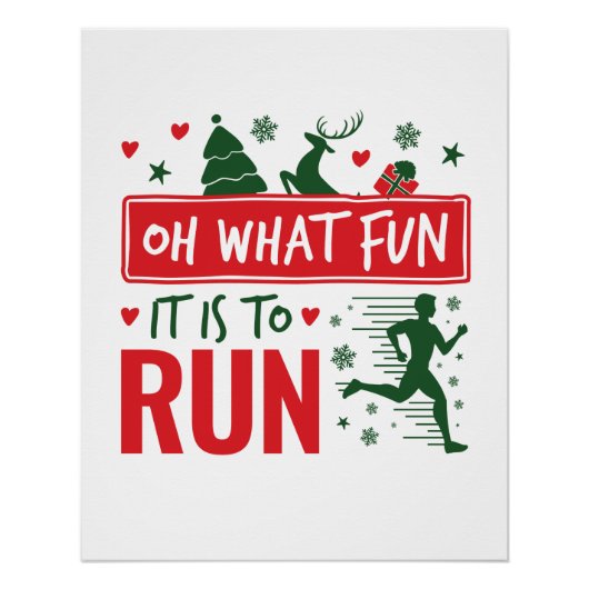 Oh, wat leuk dat het is om met Kerstmis te gaan. Perfect Poster (Voorkant)