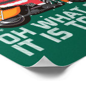 Oh, wat leuk dat het is voor de kerstmannetjesmoto poster (Hoek)