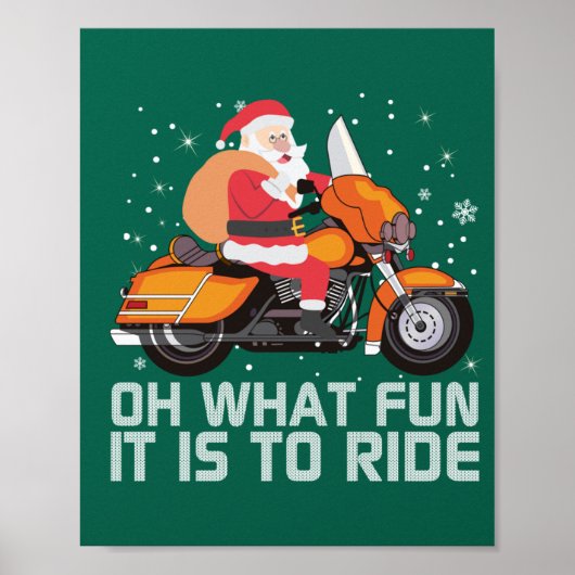 Oh, wat leuk dat het is voor de kerstmannetjesmoto poster (Voorkant)