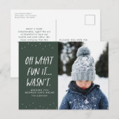 Oh wat leuk dat het niet één kerstfoto gekke was feestdagenkaart (Voorkant / Achterkant)