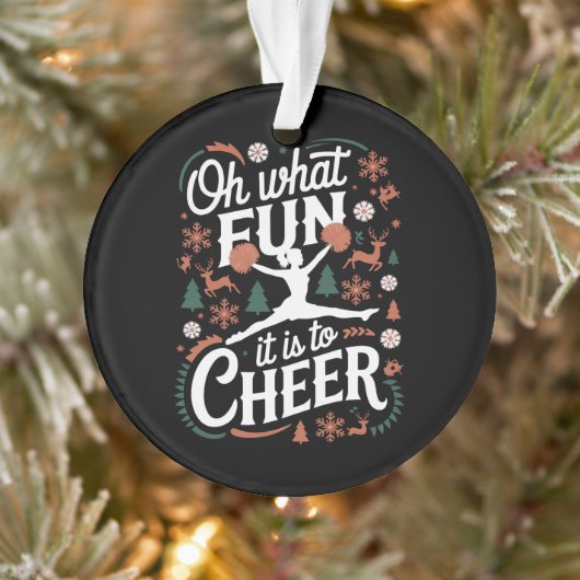 Oh wat leuk is het om lelijke cheerleading xmas te ornament (Boom)