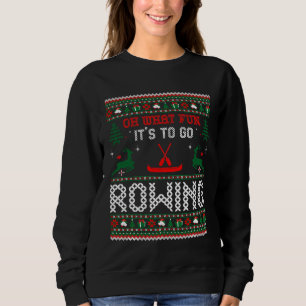 Oh wat leuk is om te gaan roeien kerstcadeau trui
