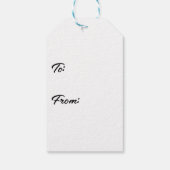 Oh wat leuk Kerst Pickleball Paddles & Balls Cadeaulabel (Achterkant)