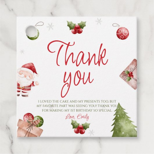 Oh wat leuk kerstcadeau Label (Voorkant)