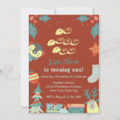 Oh Wat Leuk Kerstfeest 1e Verjaardagsfeest Kaart (Voorkant)