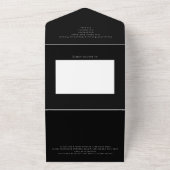 Oh, wat leuk kerstfeest helemaal gepersonaliseerd all in one uitnodiging (Buitenkant)