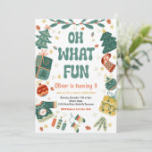 Oh wat leuk | Kerstfeest voor de winter Kaart (Staand voorkant)