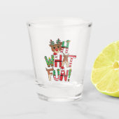 Oh, wat leuk! kerstlied shot glas (Voorkant)