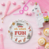 Oh wat leuk Kerstman Verjaardag Papier Bord (Feest)