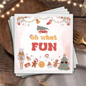 Oh wat leuk Kerstman verjaardag servetten