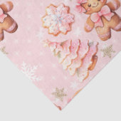 Oh wat leuk roze peperkoek man roze kerst tissuepapier (Detail)