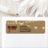 OH WAT LEUK Typografie Kraft String Lights Etiket (Insitu)