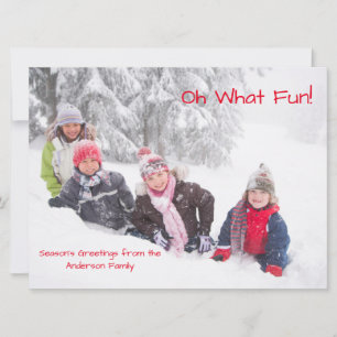 Oh Wat Leuke Foto Rode Stippen - 6x8 Kerst Kaart