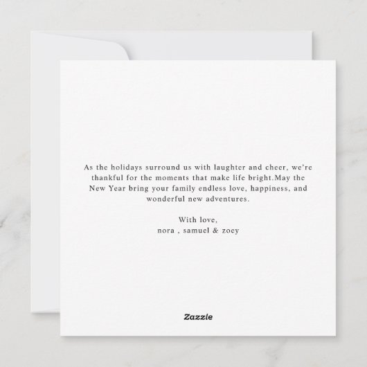 Oh Wat Typografie Script Vakantie Fotokaart  Feestdagenkaart (Achterkant)