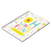 Oh wat vette kerstbomen kleurrijke Confetti Stippe Notitieboek (Linkerzijde)