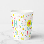 Oh wat vette kerstbomen kleurrijke Confetti Stippe Papieren Bekers (Rechts)