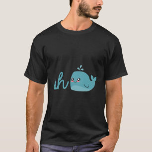 Oh Whale Oh Nou Grappig Ocean Blue Whale T-shirt