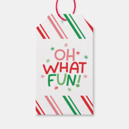 Oh What Fun Christmas Gift Tag Cadeaulabel