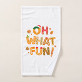 Oh What Fun Christmas Gingerbread Cookies (Serviette à main)