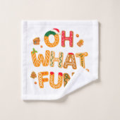 Oh What Fun Christmas Gingerbread Cookies (Gant de toilette)