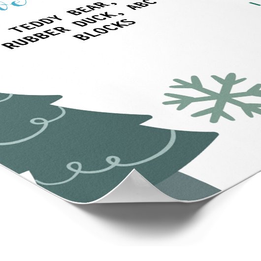 Oh What Fun First Birday Milestone Poster (Coin)