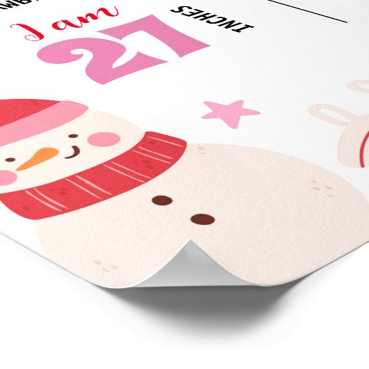 Oh What Fun First Birday Milestone Poster (Coin)