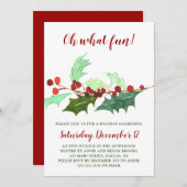 Oh What Fun| Invitation Noël (Devant / Derrière)