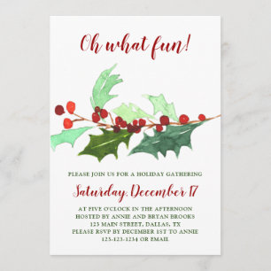 Oh What Fun Invitation Noël
