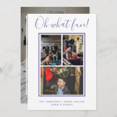 Oh What Fun Kerstmis Aangepast Feestdagenkaart (Voorkant / Achterkant)