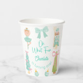 Oh What Fun Mint Nutcracker Birthday Papieren Bekers (Achterkant)