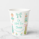 Oh What Fun Mint Nutcracker Birthday Papieren Bekers (Voorkant)