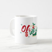 Oh What Fun - Mug de vacances gaie (Devant gauche)