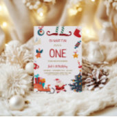 Oh What Fun Noël 1er anniversaire Invitation