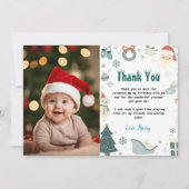 Oh What Fun Noël Anniversaire Photo Merci (Devant)