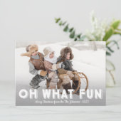 Oh What Fun Photo Cartes de Noël, Paysage (Debout devant)