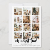 Oh What Fun Photo Kerstmis Aangepast Feestdagenkaart (Voorkant)